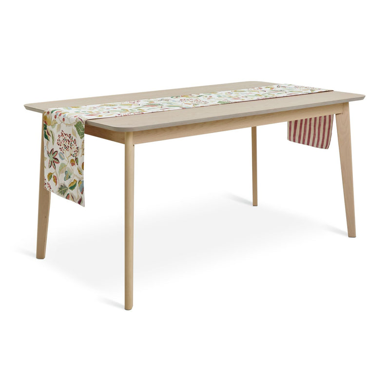 Habitat table runner reversible berry stripe 220x33cm, imported from the UK