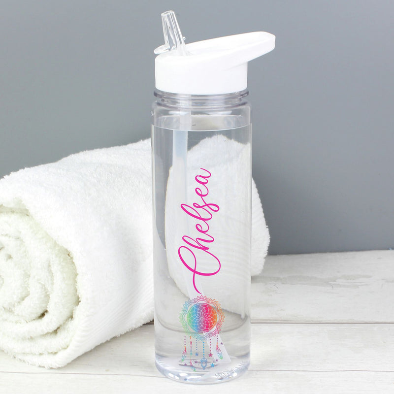 Personalised dream catcher water bottle 750ml - British product