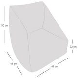 rucomfy Kids Snuggle bean bag chair and footstool in oatmeal, imported from the UK
