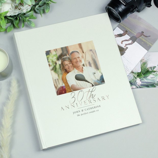 Personalised 30th anniversary photo album, imported from the UK