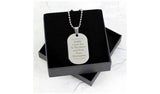 Personalised Memento Men's Stainless Steel Dog Tag Necklace GOODS Argos