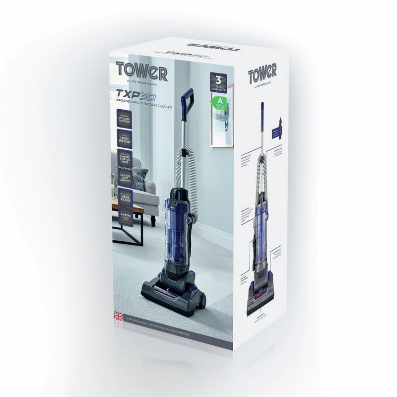 Tower bagless upright vacuum cleaner 4.7kg, imported from the UK