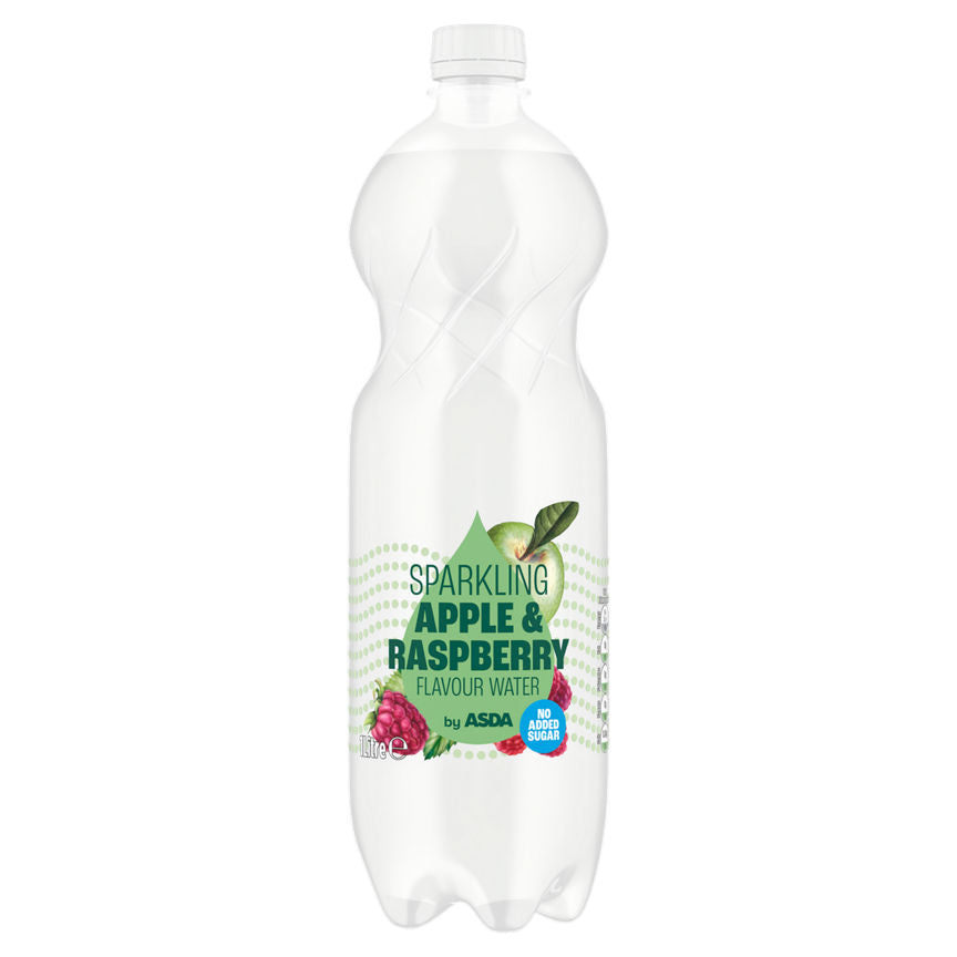 ASDA Apple & Raspberry Flavour Sparkling Water