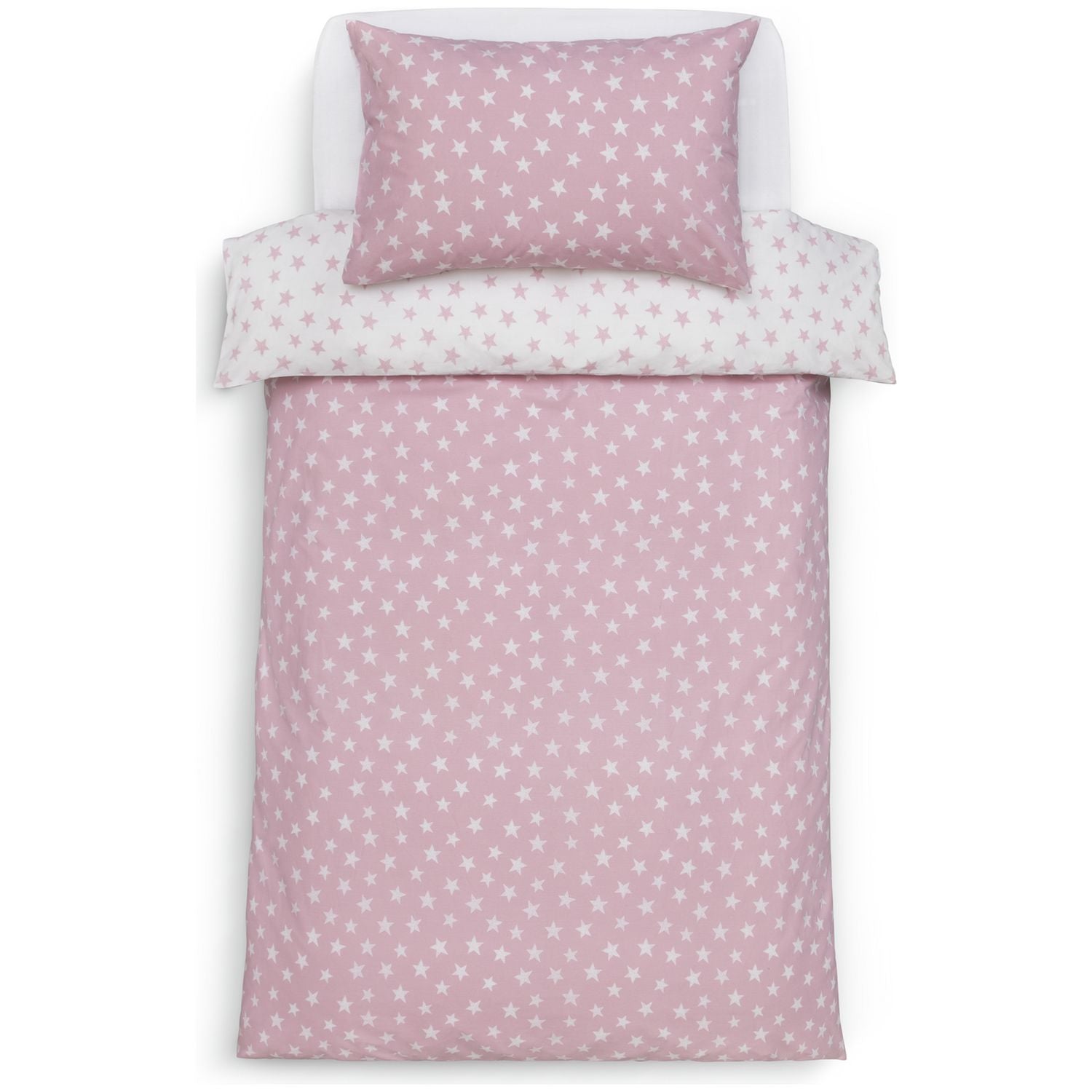 Habitat Kids Reversible Star Pink Bedding Set - Single