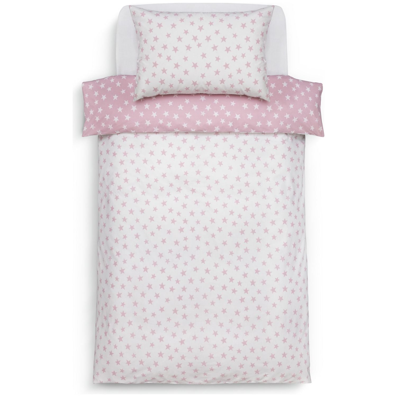 Habitat Kids Reversible Star Pink Bedding Set - Single