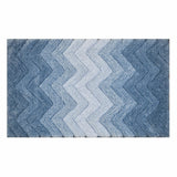 Riviera Home chevron blue ombre bath mat 55x91 cm (British brand)