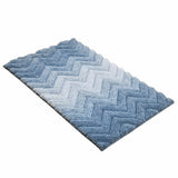 Riviera Home chevron blue ombre bath mat 55x91 cm (British brand)