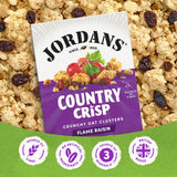 Jordans Country Crisp Flame Raisins cereal 450g, UK version