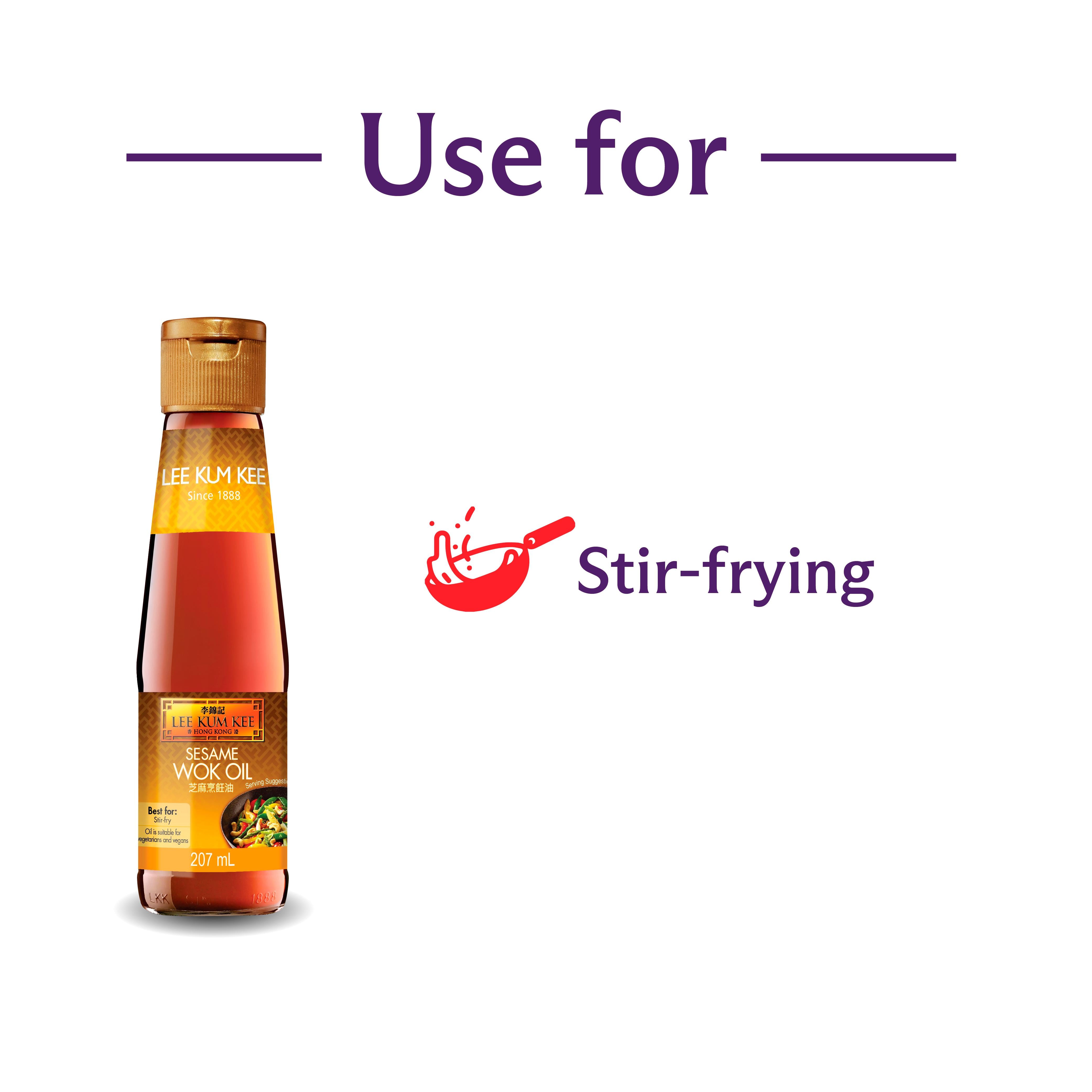 Lee Kum Kee Sesame Wok Oil 207ml, UK version