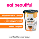 itsu satay rice noodle pot 64g, imported from the UK