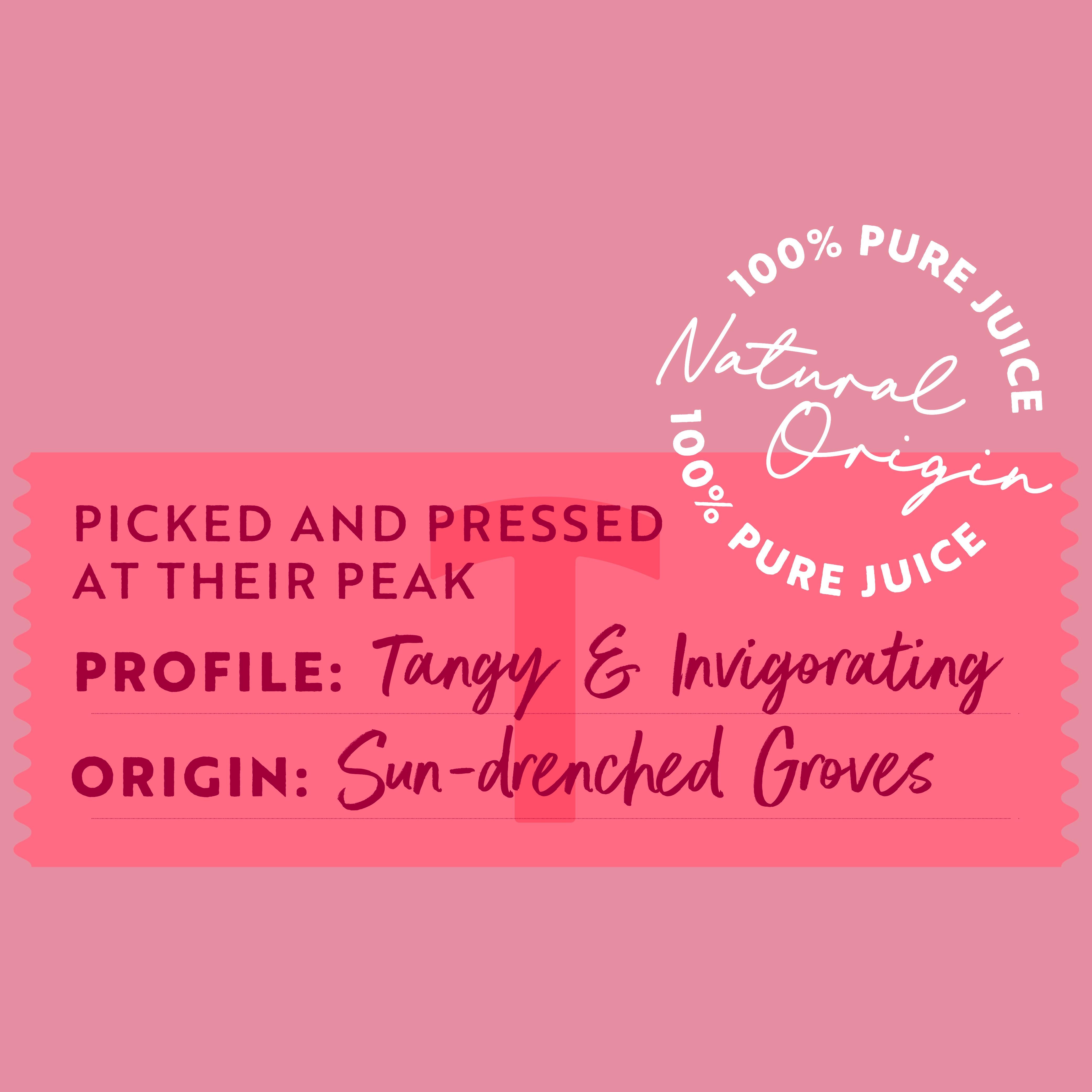 Tropicana pink grapefruit juice 850ml, imported from the UK