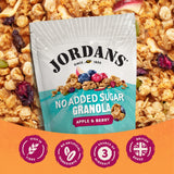 Jordans No Added Sugar Apple and Berry Granola, imported from the UK