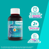 Gaviscon Peppermint Liquid 250ml heartburn relief - British product