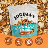 Jordans no added sugar triple nut granola 425g, imported from the UK