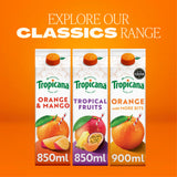 Tropicana smooth orange juice 900ml, UK version