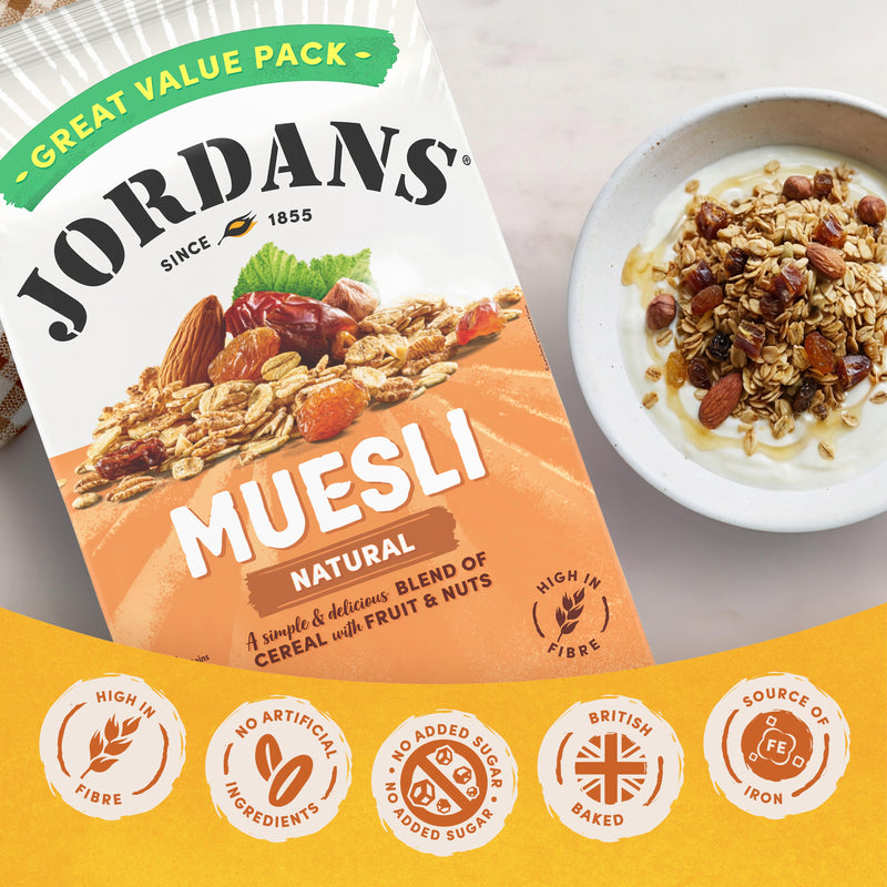 Jordans Natural Muesli 1kg (British brand)