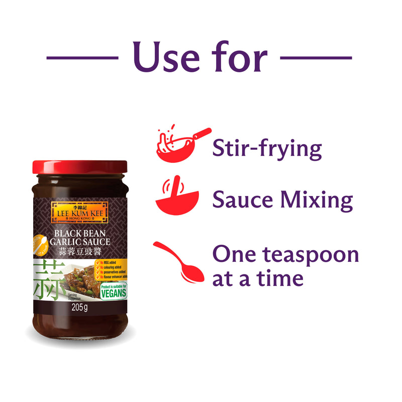 Lee Kum Kee Black Bean Garlic Sauce 205g - British product