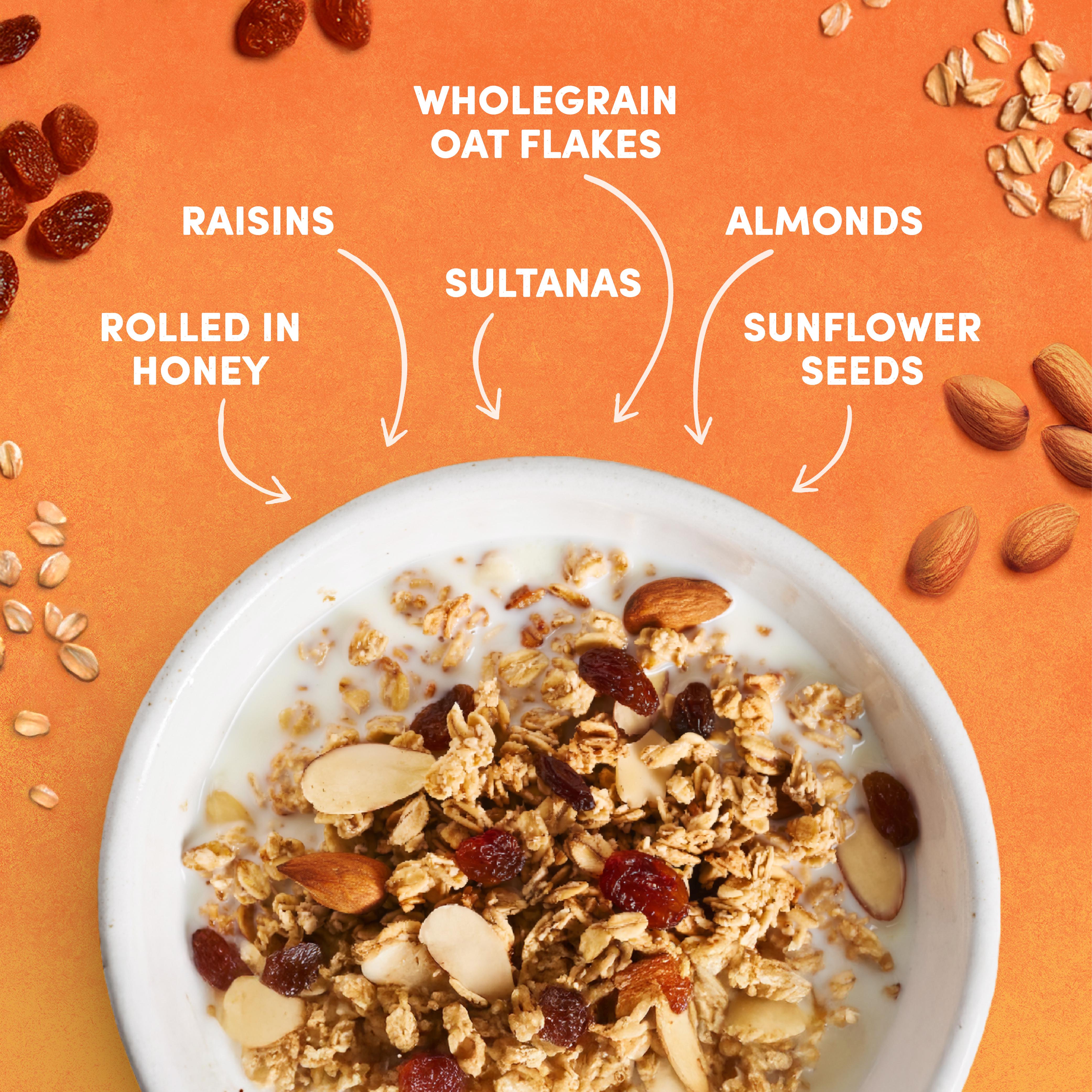 Jordans granola raisin almond 750g, imported from the UK