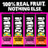 Zombie Fruit Leatherz Bars Variety Pack 4 x 25g (British brand)