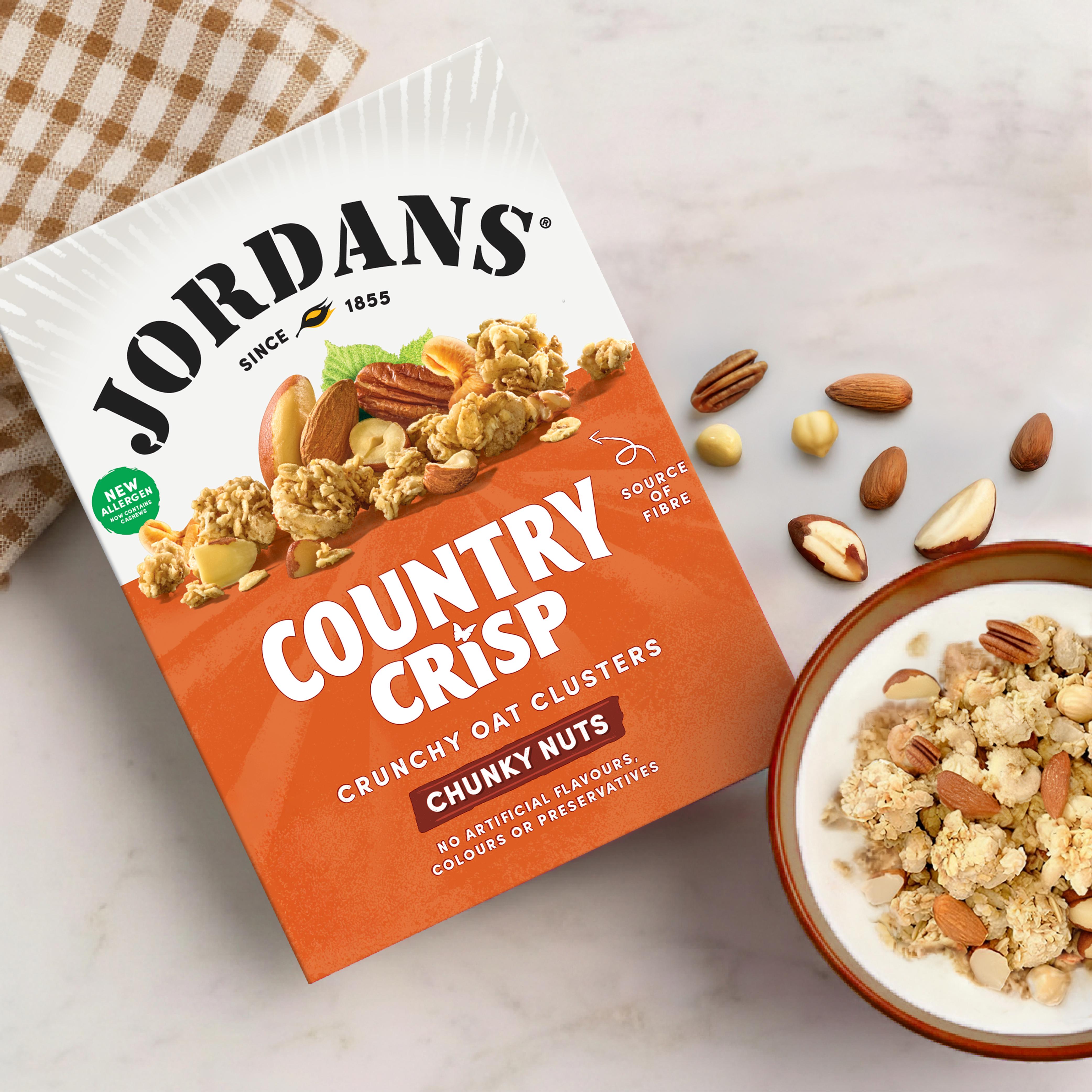Jordans breakfast cereal with chunky nuts 450g, imported from the UK