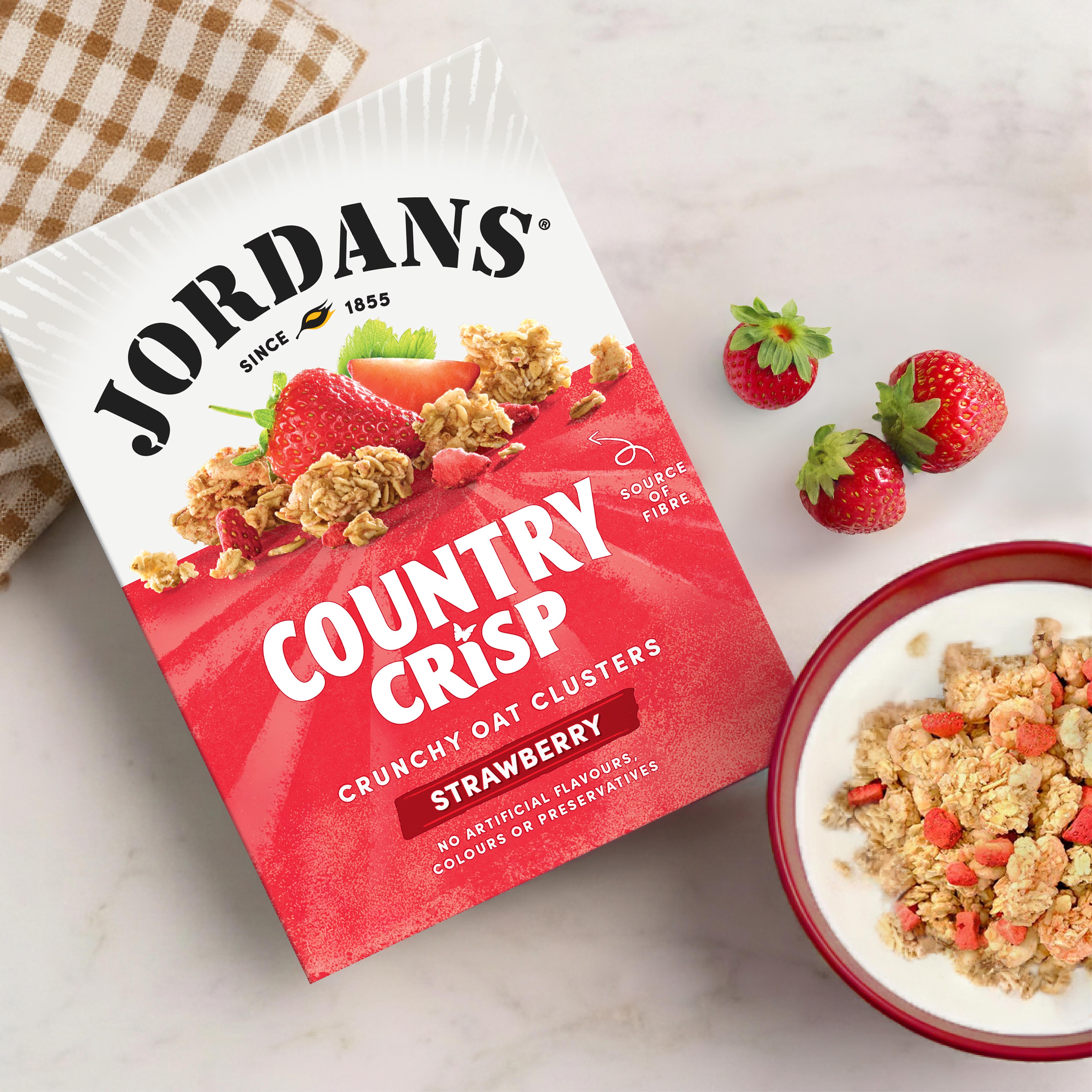 Jordans Country Crisp strawberry breakfast cereal 450g (British brand)