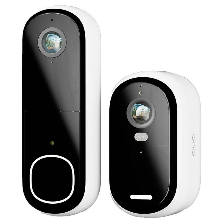 Arlo video doorbell and security camera set - British product