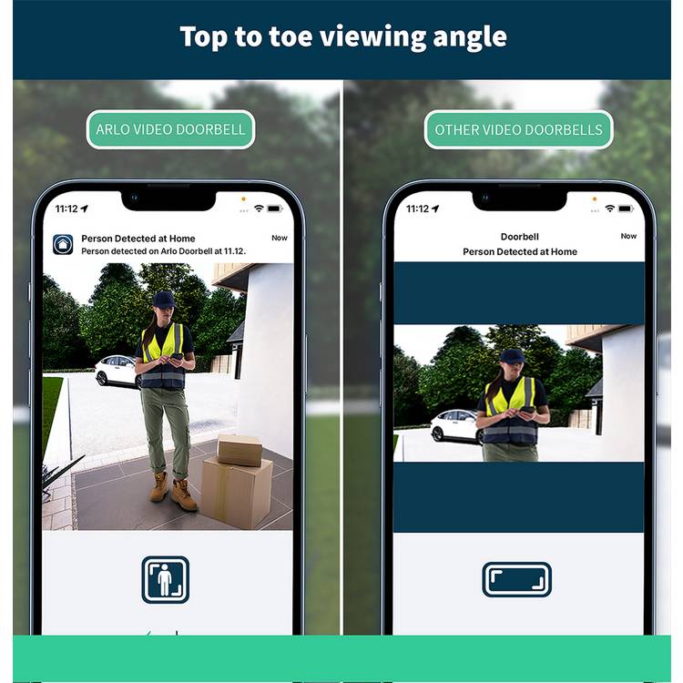 Arlo video doorbell and security camera set - British product