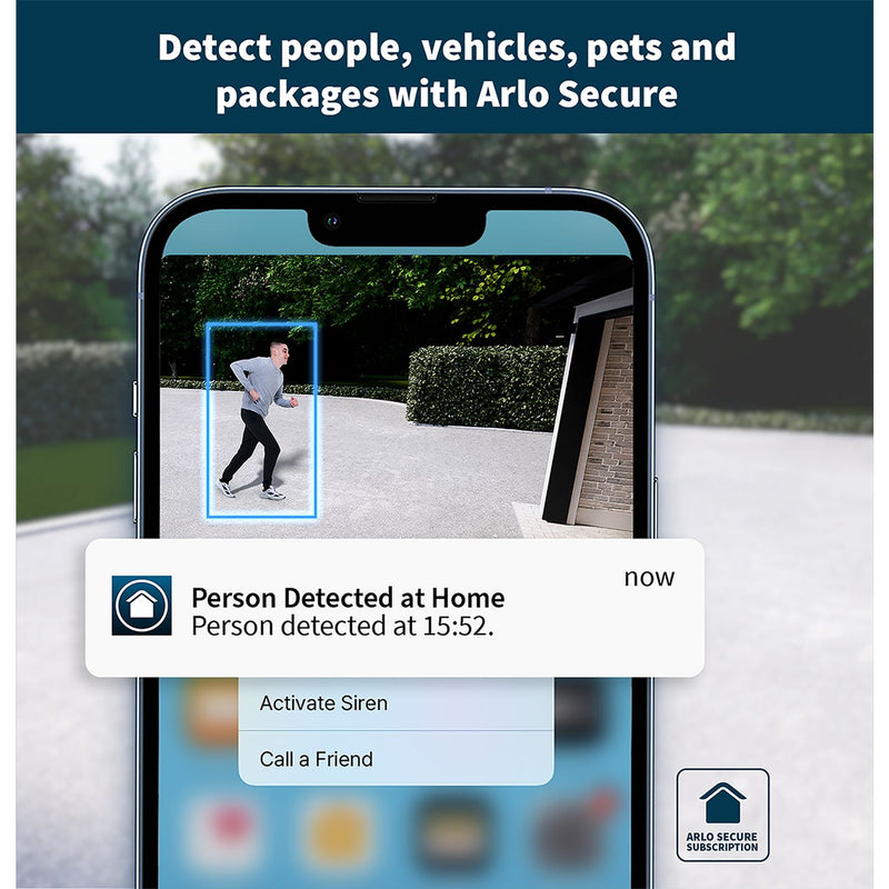 Arlo video doorbell and security camera set - British product