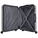Featherstone 8 wheel hard suitcase medium silver - British product