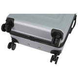 Featherstone 8 wheel hard suitcase medium silver - British product