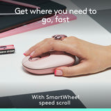 Logitech POP wireless mouse in rose, imported from the UK