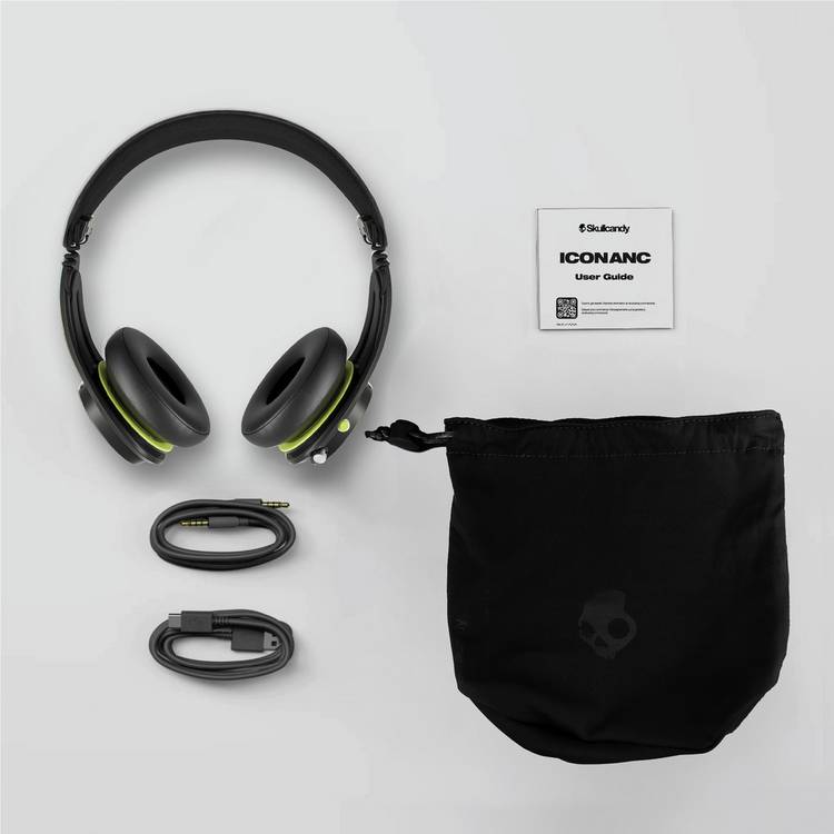 Skullcandy Icon ANC on-ear wireless headphones black - British product