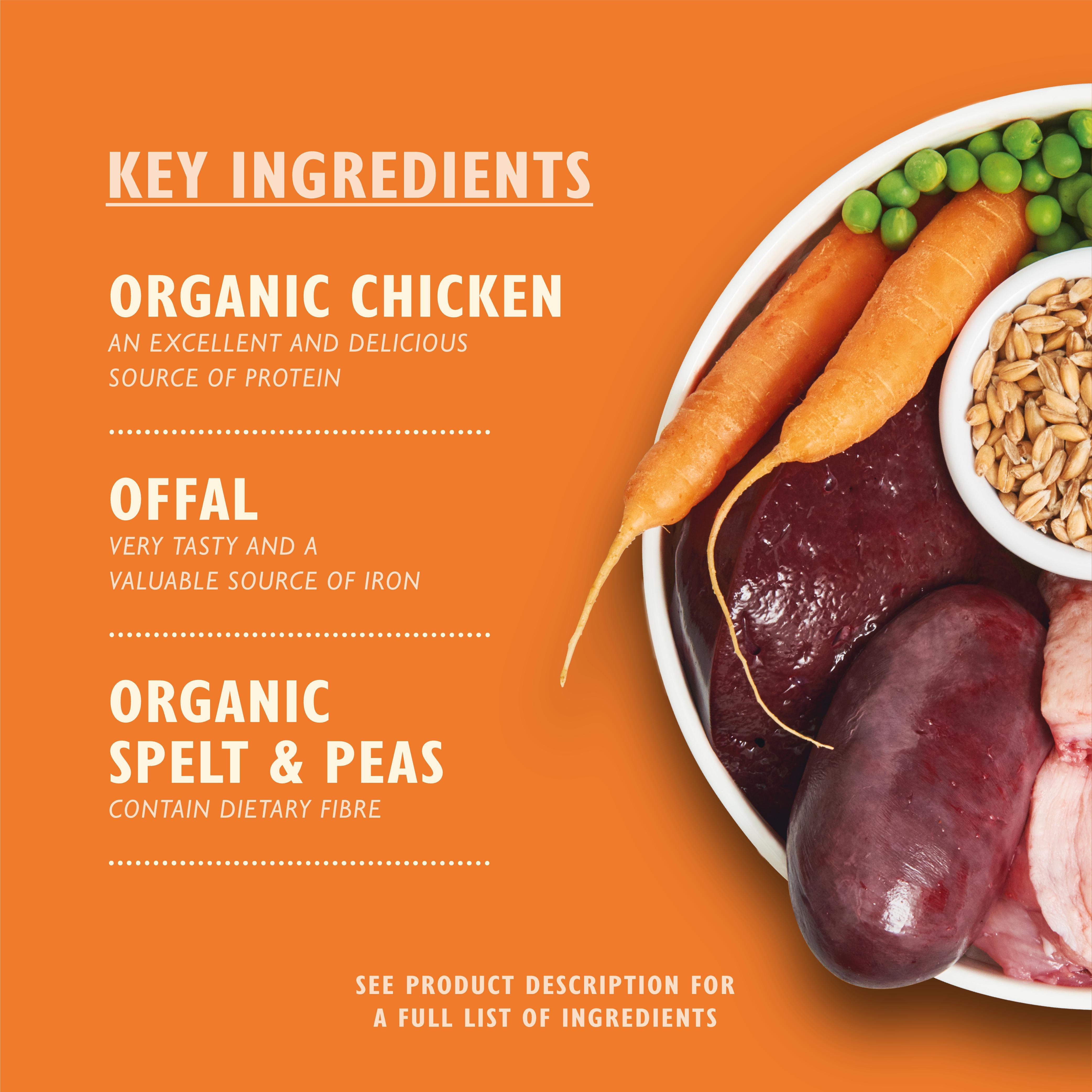 Lily's Kitchen wet dog food Organic Chicken Supper 150g - British product