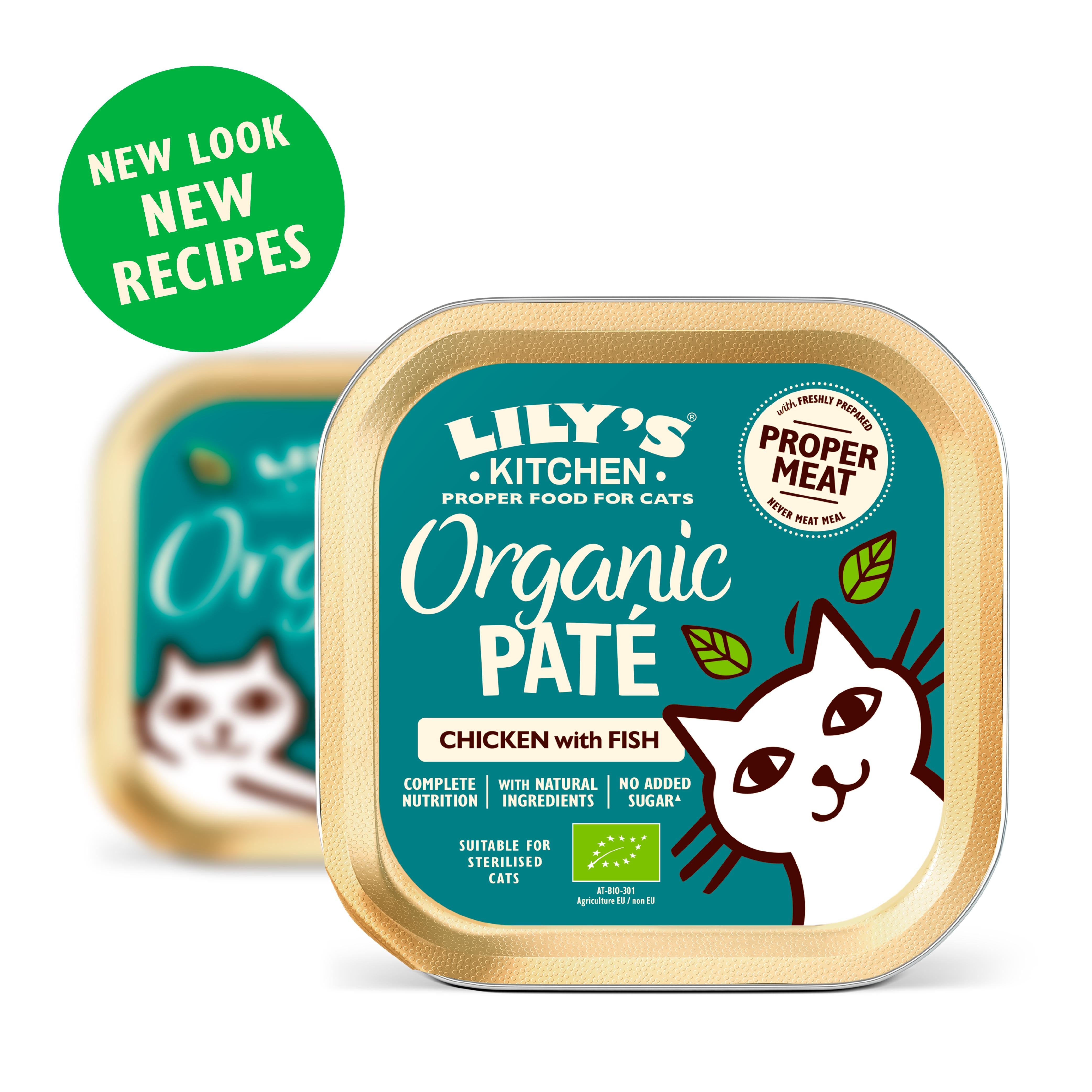 Lily's Kitchen organic fish pate cat food 85g - British product