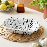 Habitat enamel pie dish white 24cm, imported from the UK