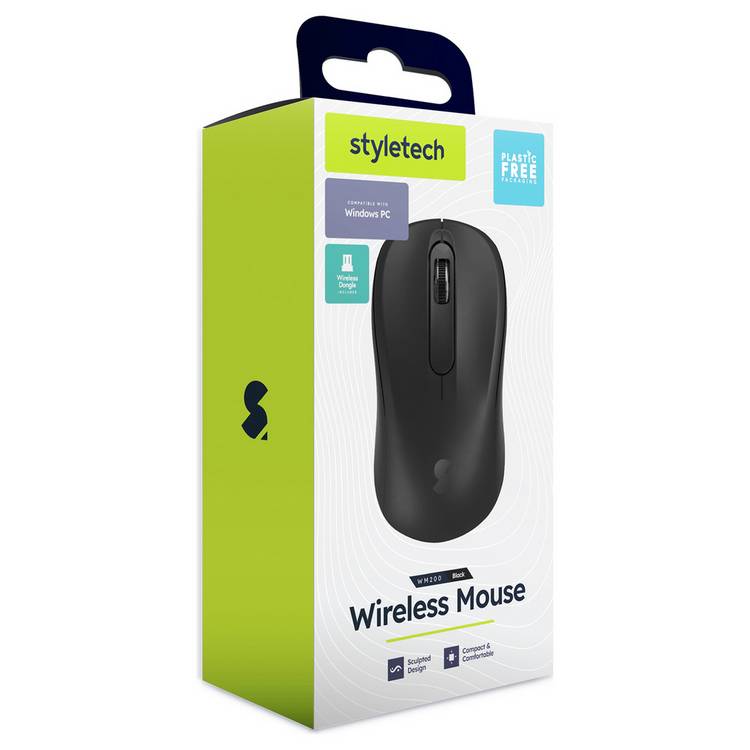 Styletech WM200 wireless mouse black, UK version