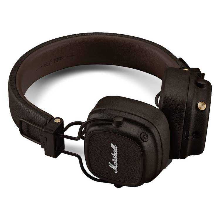 Marshall Major V on-ear wireless headphones brown, imported from the UK