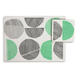 Habitat Linear Circles placemat and coaster set, UK version