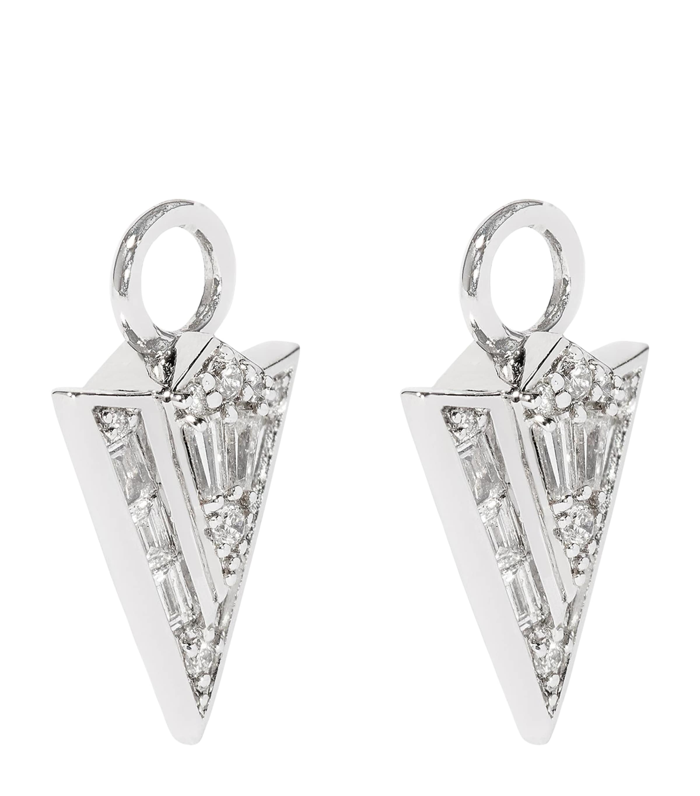 Annoushka white gold diamond arrow earring drops - British product