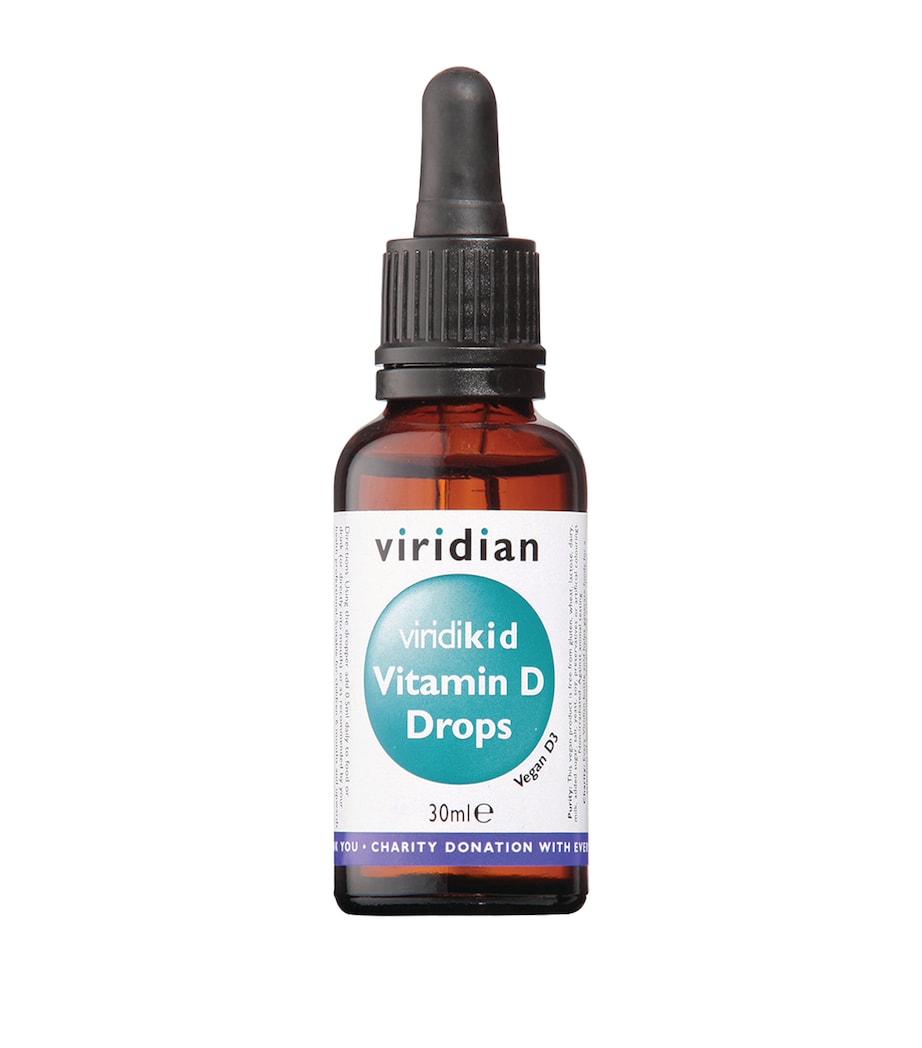 Viridian vitamin D3 drops for kids with orange flavour 30ml (British brand)