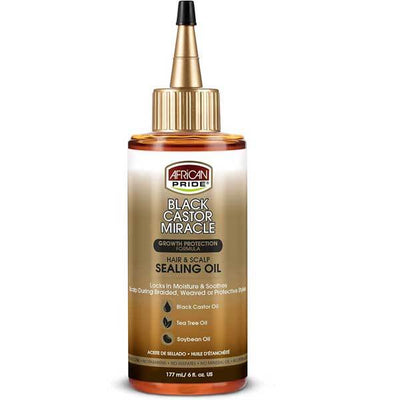African Pride Black Castor Miracle Haar- & Kopfhaut-Versiegelungsöl