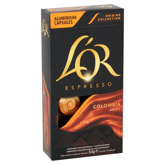 L'OR Colombia Coffee Pods x10 Intensity 8   10 per pack GOODS M&S   