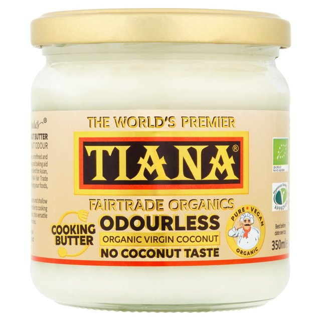 Tiana Fair Trade Organics Pure Virgin Coconut Cooking Butter   350ml GOODS M&S   