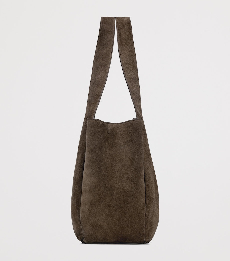 Saint Laurent Bea tote bag suede Cassandre monogram - British product
