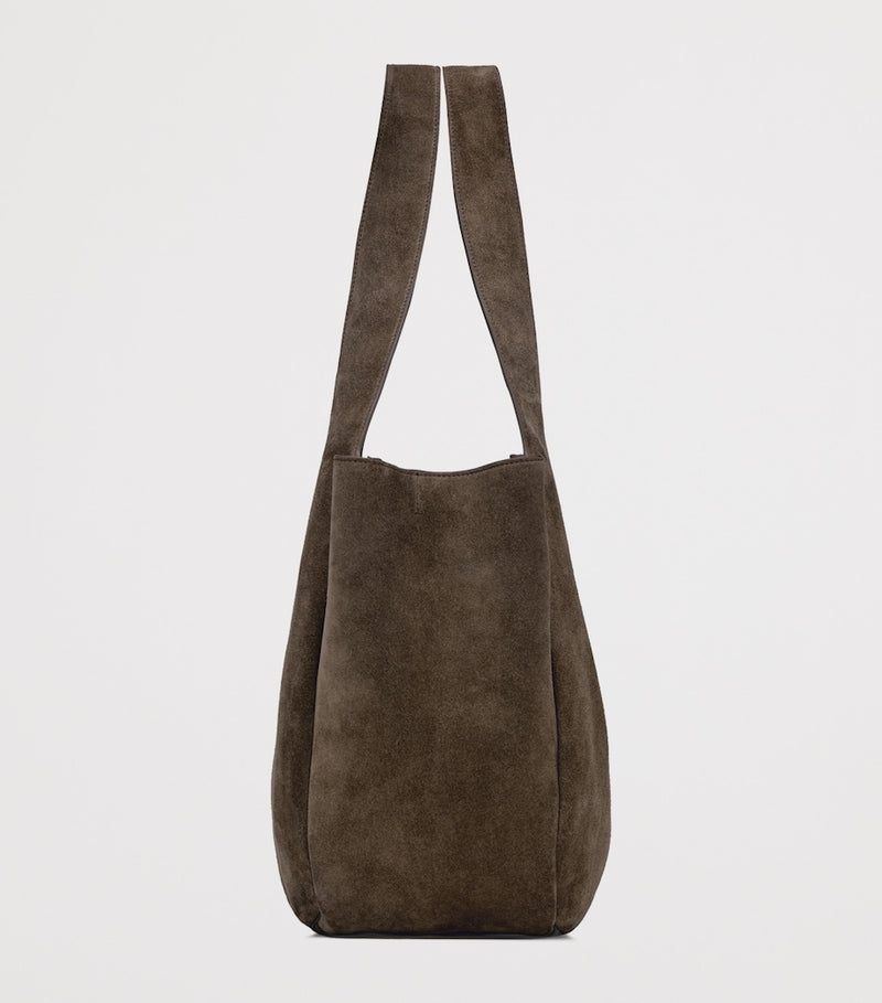 Saint Laurent Bea tote bag suede Cassandre monogram - British product