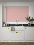 Next blush pink blackout roller blind (British brand)