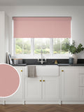 Next blush pink blackout roller blind (British brand)
