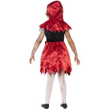 Smiffys Zombie Miss Hood costume with red cape - British product