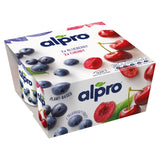 Alpro Blueberry & Cherry Yoghurt Alternative   4 x 125g GOODS M&S   