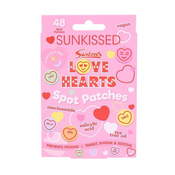 Sunkissed Love Hearts spot patches 48 pcs, UK version